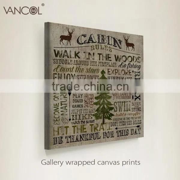 2015 Pop Selling Wall Decorative Letters Oil Canvas Painting photo-4