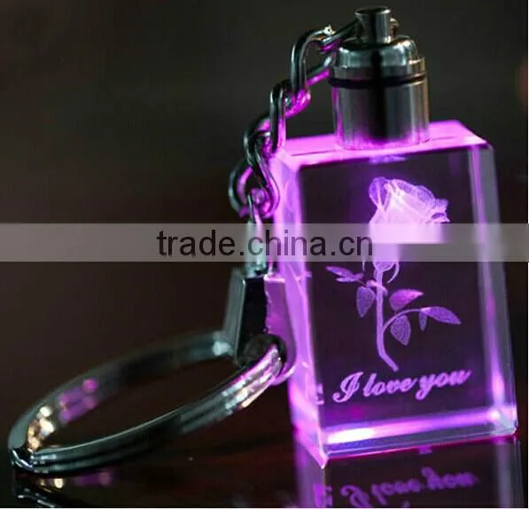 3D Laser Crystal Keychain photo-2
