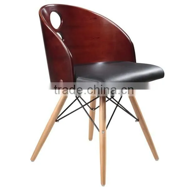 Commercial Comfortable Wooden Chair Designs With Cushion #HY2017-1 photo-2