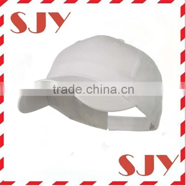 Distressed Vintage White Plain Low Profile Baseball Cap photo-6