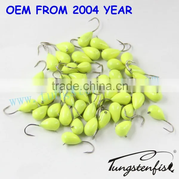Painted Tear Drop Ice Jig Tungsten Ice Fishing Jigs photo-6
