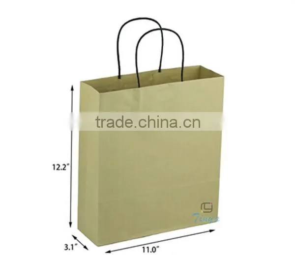 Twisted Handle Kraft Paper Bag for Clothing Factory photo-4