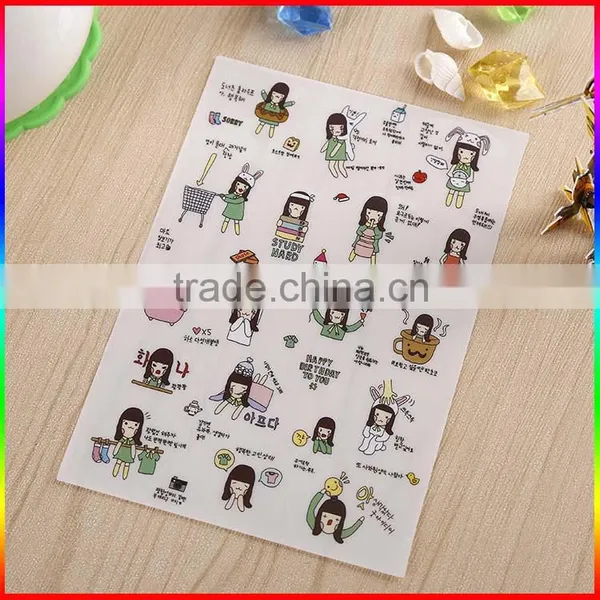 English Words PVC Cartoon Stickers for Little Boys and Girls photo-2