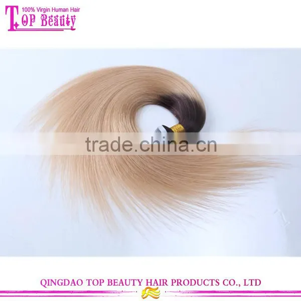 2016 Factory Hot Selling Ombre Two Colors Remy Tape Remy Human Hair Extension photo-2