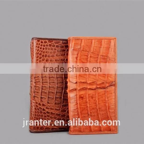 Fashion Custom Crocodile Skin Men's Bifold Wallet,Long Wallt Genuine Leather photo-5