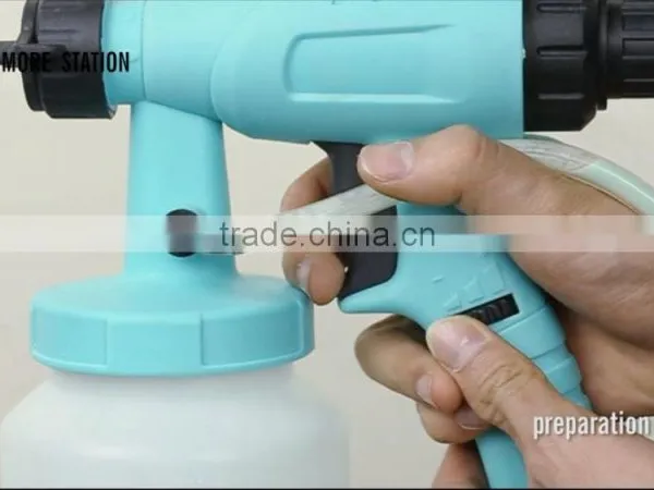 Mandarin - 650W HVLP Floor Based Spray Gun With Drag Bar, Paint Suction and Roller photo-4