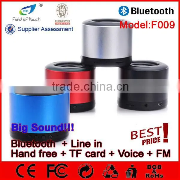 Model F009 Super Bass Metal Mini Speaker Bluetooth With Strong Vibration TF Card FM Radio photo-5