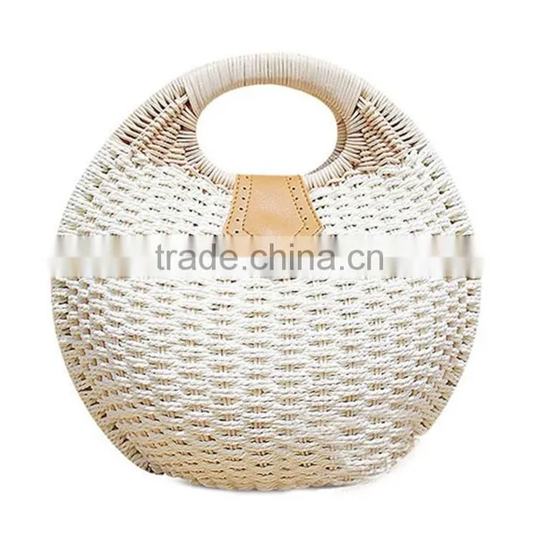 Snail's Nest Tote Handbag Summer Beach Small Brand Straw Bags Women's Handbag Rattan Bag photo-3