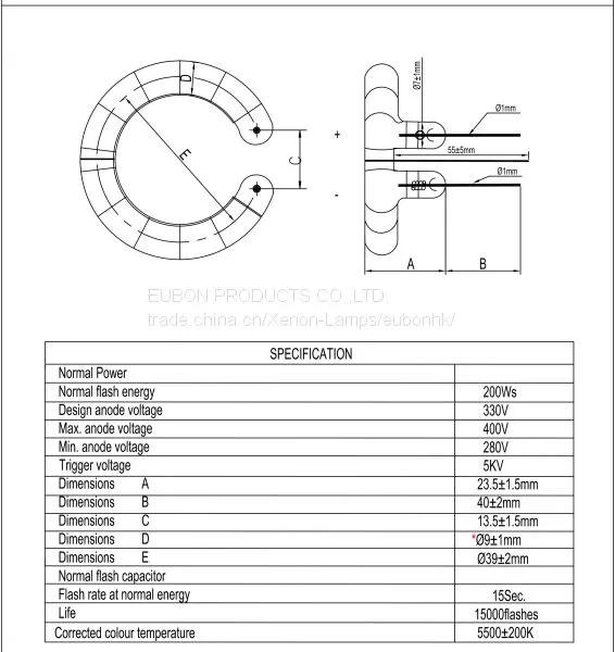 Xenon Flash Tube-Ring IPl Lamp 200W photo-4