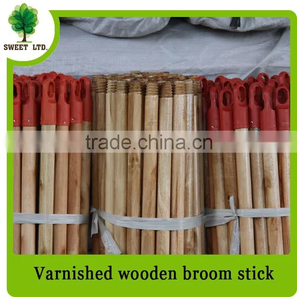 Factory Price Varnished Wooden Brush Handle/ Well Straight Wood Stick photo-4