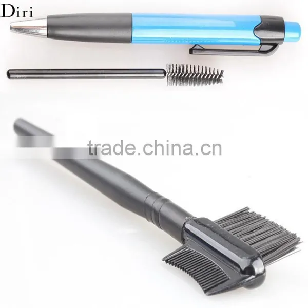 Black Handle Synthetic Fiber Brow Eyelash Brush and Comb photo-4