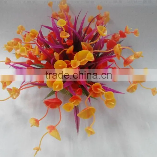 Factory Wholesale High Quality Fish Tank Colorful Special Aquatic Design Aquarium Plastic Plant Decoration photo-5