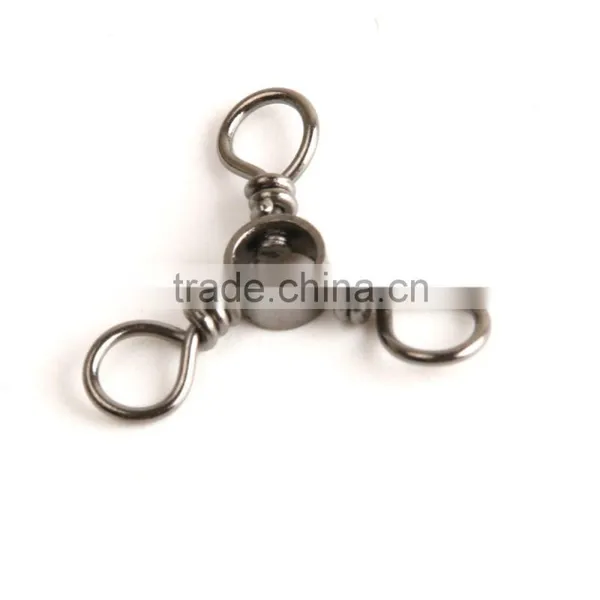 Rolling Swivel Fishing Tackle Swivel Snap Hook Three Way Lure Fishing Connector