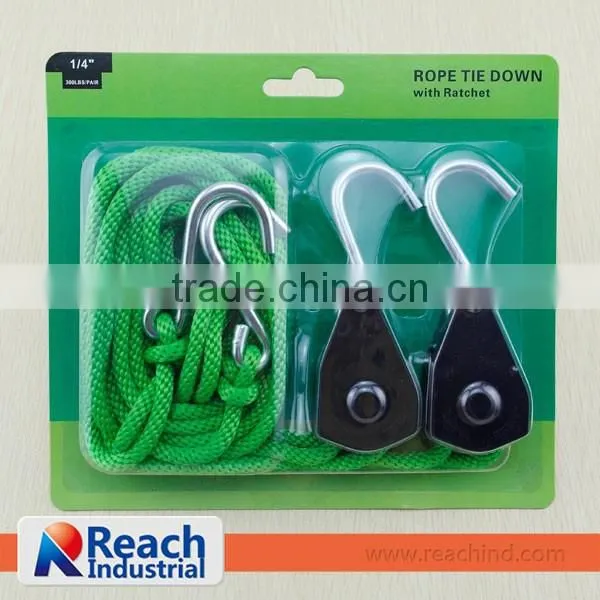 1/4" Boat Cover Canvas Rope Ratchet Tie Down