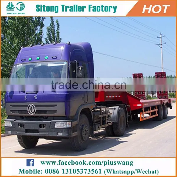 Factory Price Truck Trailer 60-100tons Machine Transport Semi Low Bed Trailer photo-5