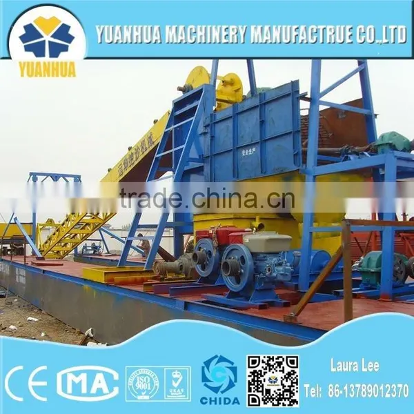 Heavy Duty Gold Dredging Equipment With Processing Line photo-5