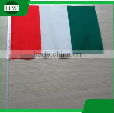 The Customized Design Mini Plastic Pole and Cloth Material Supportive Country Flag photo-3