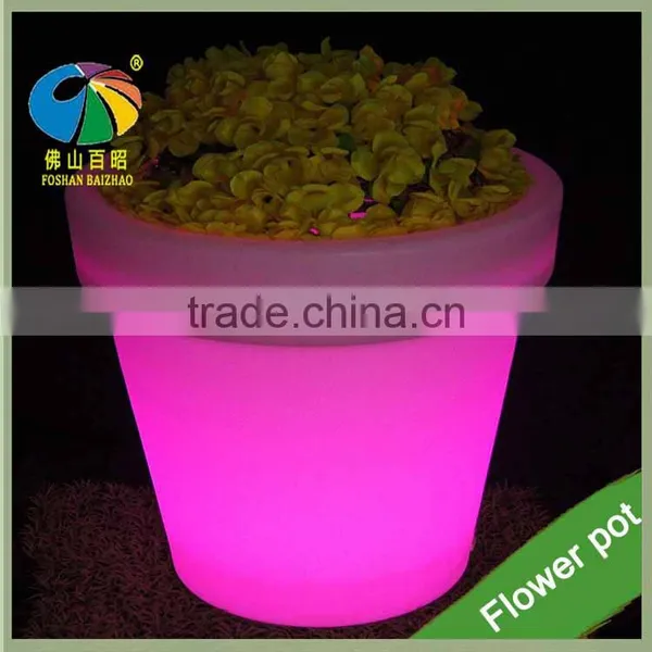 Plastic Exchange Color Supplier LED Lights Vase Pot photo-5