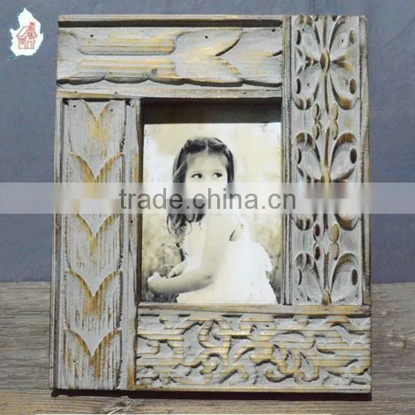 Unique Wood Carved Photo Frames for Engraving Chinese Style Wood Carved Picture Frames photo-3