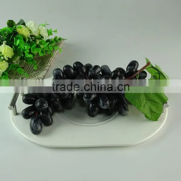Cheap Stock Daily Used Big Square Round Ceramic Plate With Iron Handle photo-2