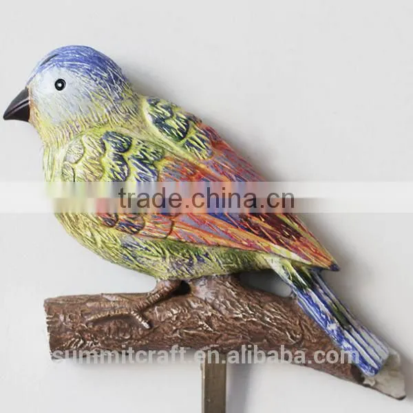 Set of 3 Rustic Home Decorative Resin Bird Wall Hooks photo-3