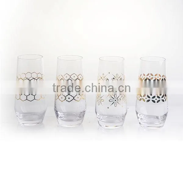 19oz Gold Crystal Fancy Highball Industries Glassware photo-2