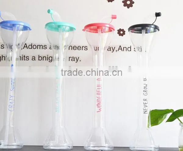 1000ml Flashing Yard Cups Disposable Plastic Cup With Lid Slush Ice Cup photo-3