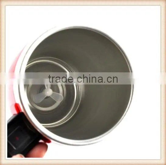 Stainless Lazy Self Stirring Mug Auto Mixing Tea Coffee Cup Office Home Gift Red photo-5