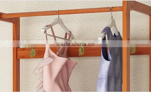 Modern and Simple Wooden Coat Hanger Wooden Clothes Rack Wooden Display Rack photo-5