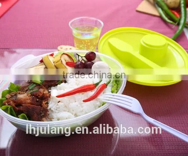 BPA-Free Plastic Lunch Box With Fork and Sourcing Container photo-4