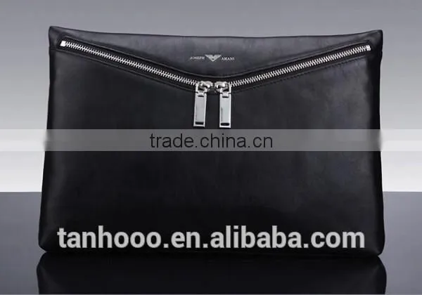 Leather Handbags Business Man Handbag Soft Leather Men's Handbag photo-3