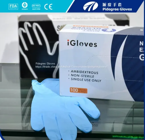 2017 Hot Sale Cheap Nitrile Glove Powder Free Nitrile Examination Gloves photo-5