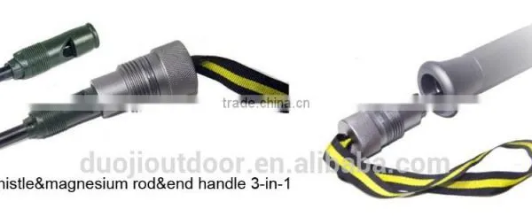 DJSV-OS Multi-function Outdoor Camping Tool With Knife Shovel Hoe Flashlight Fire Starter photo-4