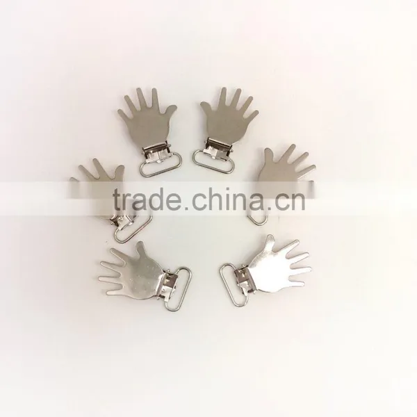PALM Design Suspender Clip, Fashion High Quality Metal Suspender Clip With Plastic Teeth Inside for Garment photo-5