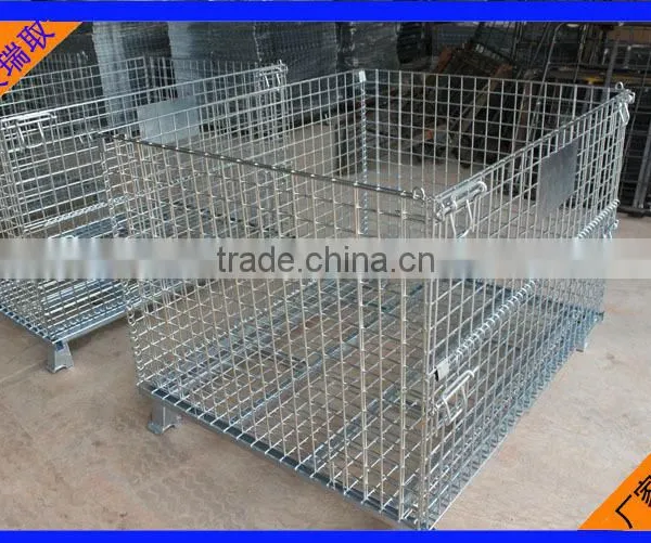 Practical Stillage Container,metal tablet,folding steel warehouse storage cage