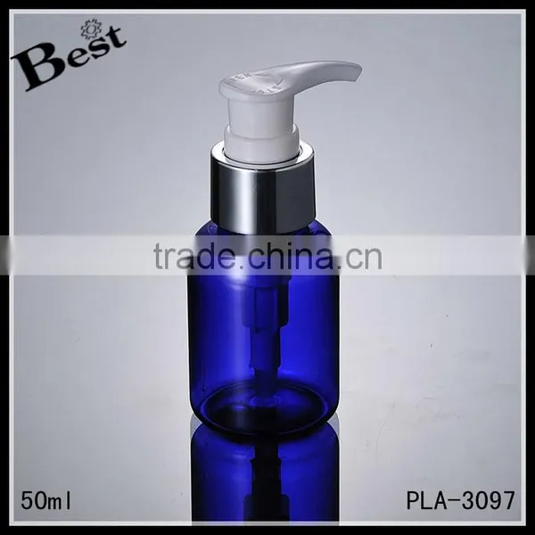 Travel Size Plastic Bottles50ml Hair Shampoo Bottle Shampoo Pump Blue Bottle Hair Shampoo photo-6