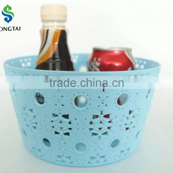 2016 New Type pp Circular Plastic Basket With Sunflower photo-6