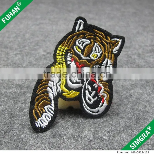 Custom Make Colorful Tiger Face Badge photo-6