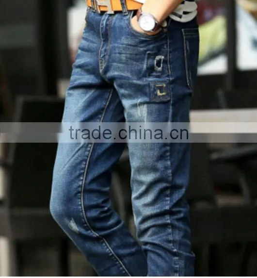 Men Cargo Work Trousers/Feet Jeans photo-2