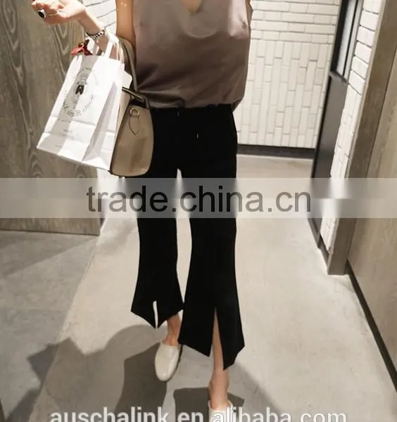 New Arrival Personalized Lady Sexy Open Front Crotch Pants China photo-4