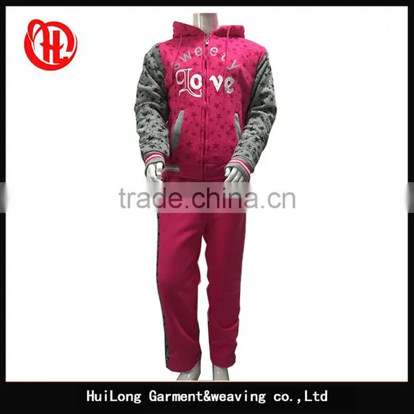 Girl's Sports Suits Kids Sportswears Children Fleece Clothing Sets Girls' Tracksiut photo-6