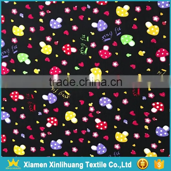 Trendy Style 28 Wale Crushed Flower Printed Elastic Corduroy Fabric photo-3