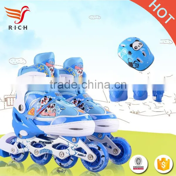 WSJ-X14 2017 Safety Women Flat 4wheels Roller Skates Led Shoes photo-3