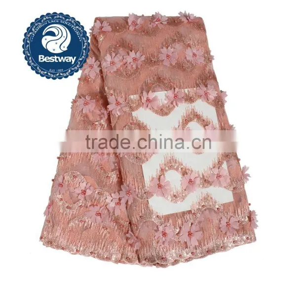 Bestwaylace Dress Material French Lace Fabric With Sequins FL0267-2 photo-3