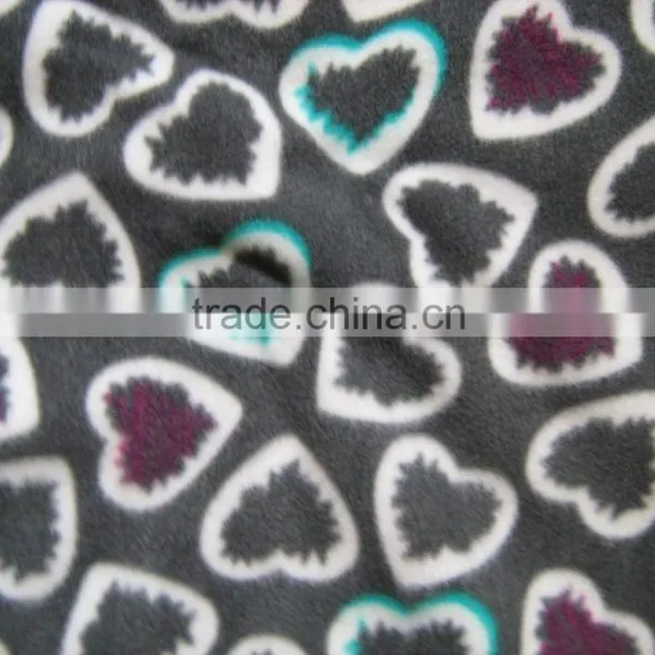 Printed Polar Fleece,fleece in 2side Brush