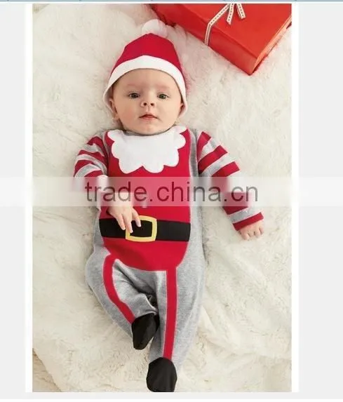 New Arrival Wholesale Baby Clothes Infant Boys and Girls Cotton Rompers Christmas Jumpsuits photo-5