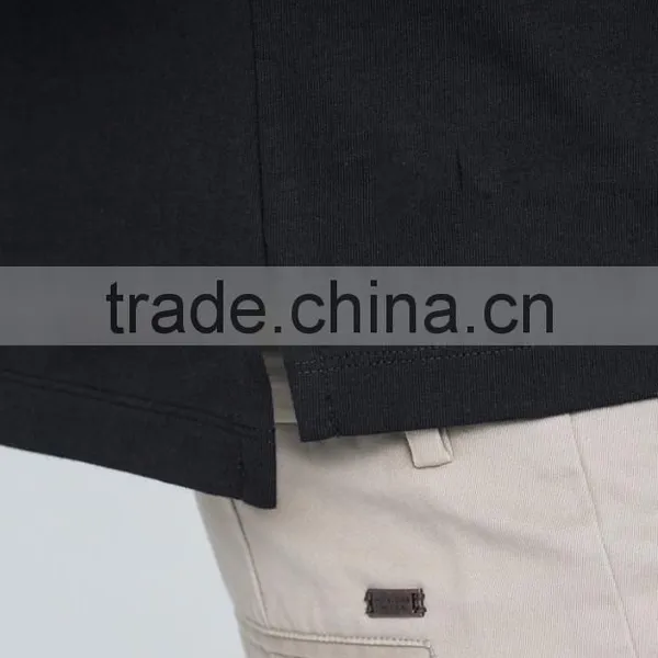 Wholesale Colorfast Combed Cotton Pique Ribbed Collar and Cuff Golf Matching Color Polo T-shirt Color Matching For Men photo-5