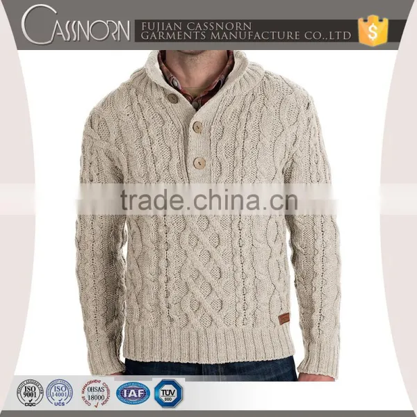 Custom Size Black Fashion Man Sweater photo-3