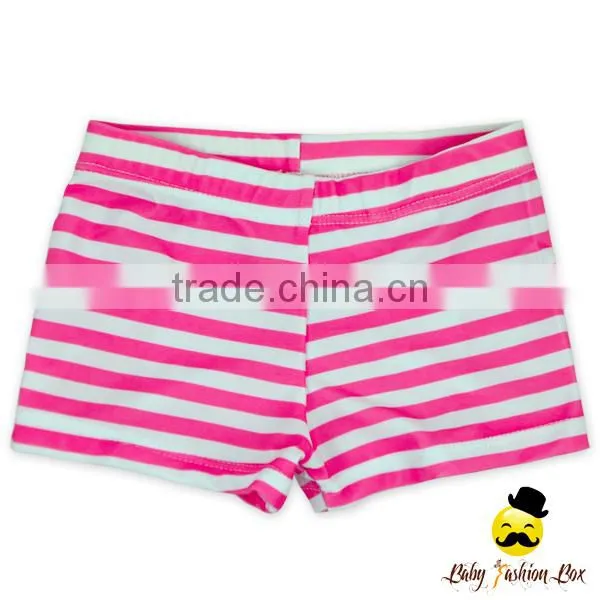 Summer Kids Elastic Cotton Children Striped Blue Young Girl Beach Shorts Clothes Swimwear photo-2
