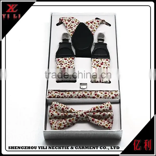 Portable New Design Cheap Men Gifts Suspender Bowtie photo-4